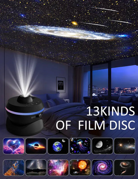 Galaxy Projector: 13-in-1 Star Light with 360° Rotation