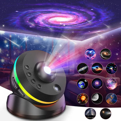 Galaxy Projector: 13-in-1 Star Light with 360° Rotation